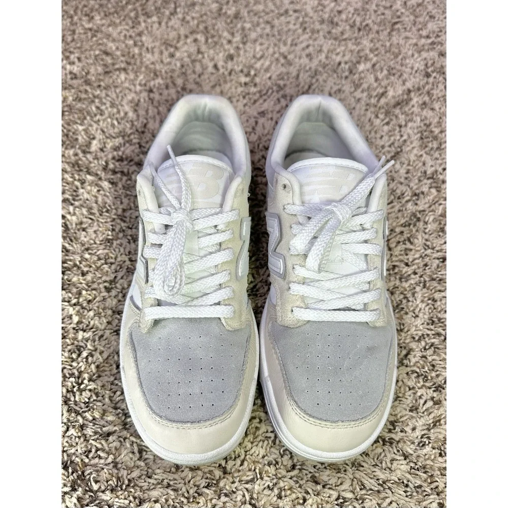 New Balance BB480LGW Beige Cream White Sneakers Men's Size 6 / Women's 7.5